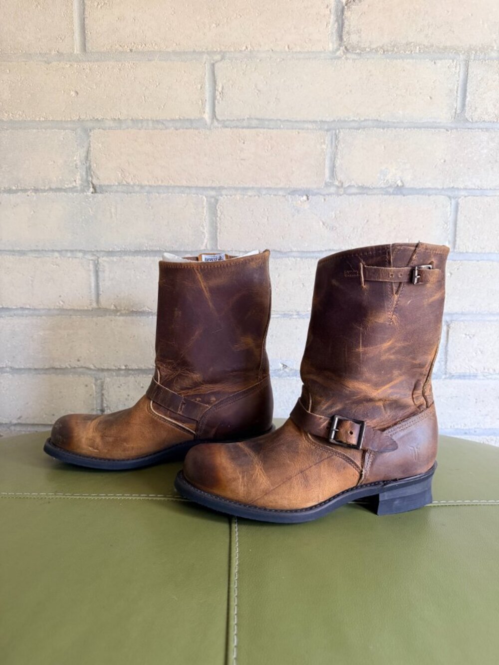 Frye Engineer 12R brown boot size 11M womens NIB - Picture 8 of 14